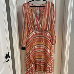 Indigo Rose Pink Stripped Dress